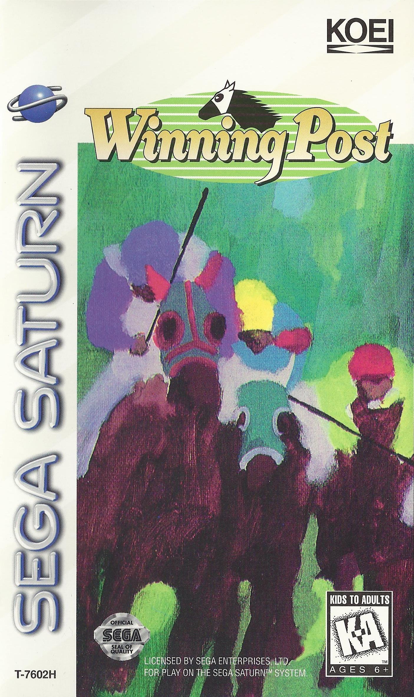 Winning Post box art for Sega Saturn